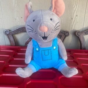 If you give a mouse a cookie Plush Toy with Blue Overalls